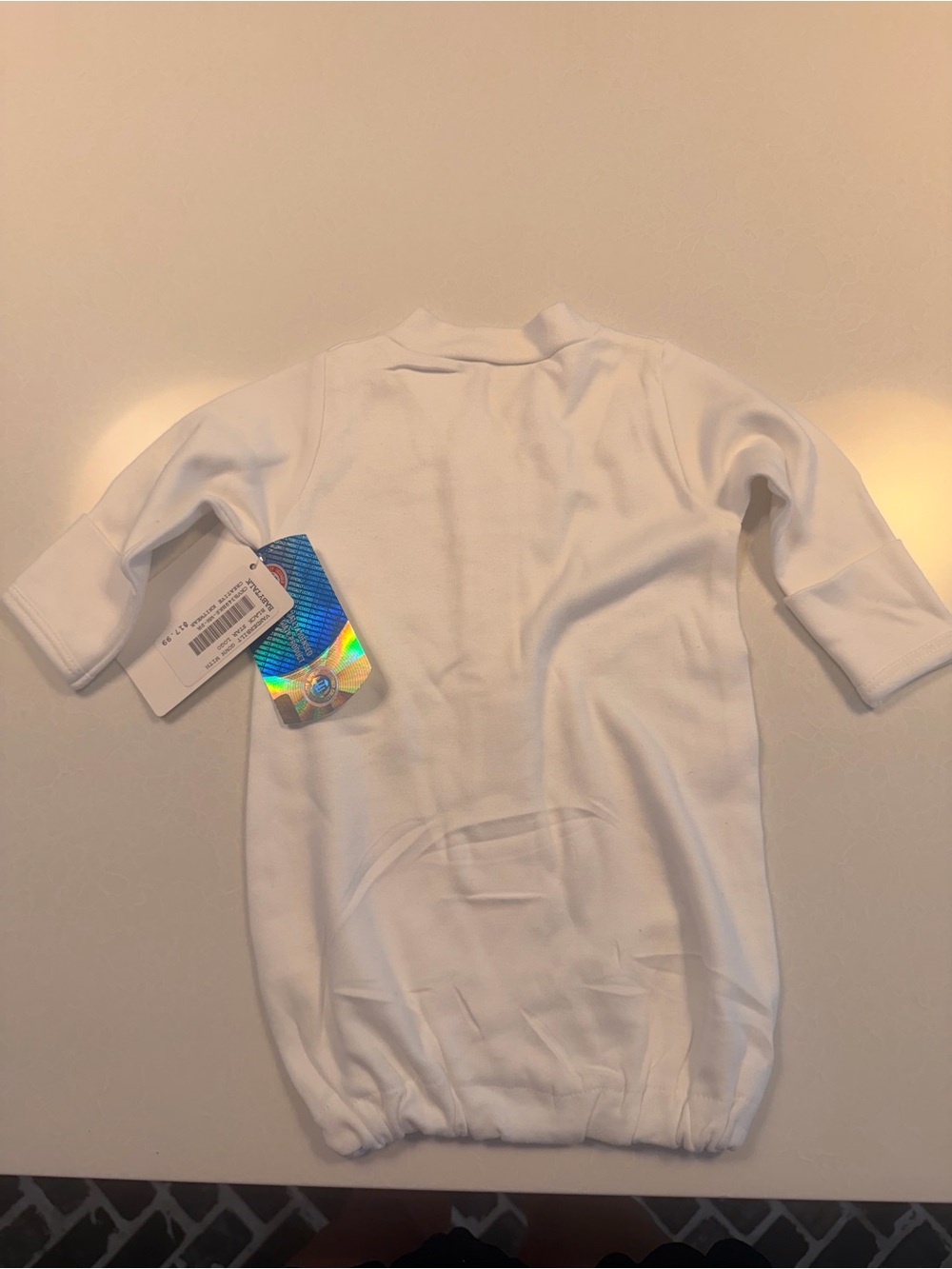 White Vanderbilt Baby Gown! New with tags! 3-6 months! - Picture 5 of 5